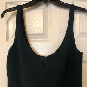 Emerald floor length gown